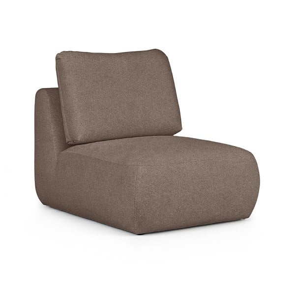 Brązowy fotel z materiału bouclé Mirel – Rodier-image-2