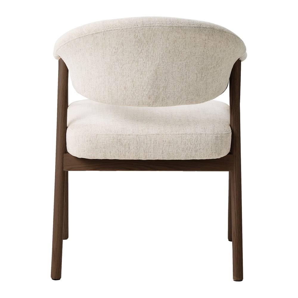 Kremowe fotele jadalniane zestaw z podłokietnikami 2 szt. z litego drewna dębowego Elk – Unique Furniture (zdjęcie 3)