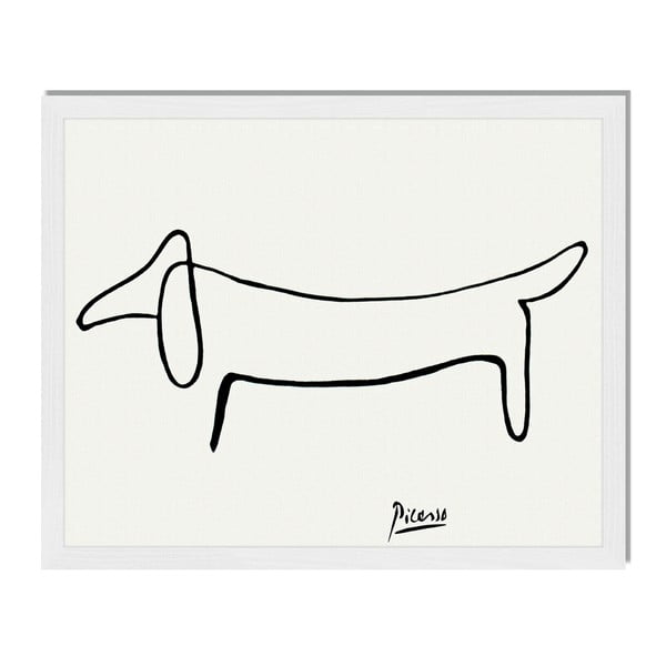 Obraz w ramie Liv Corday Scandi Dog, 40x50 cm