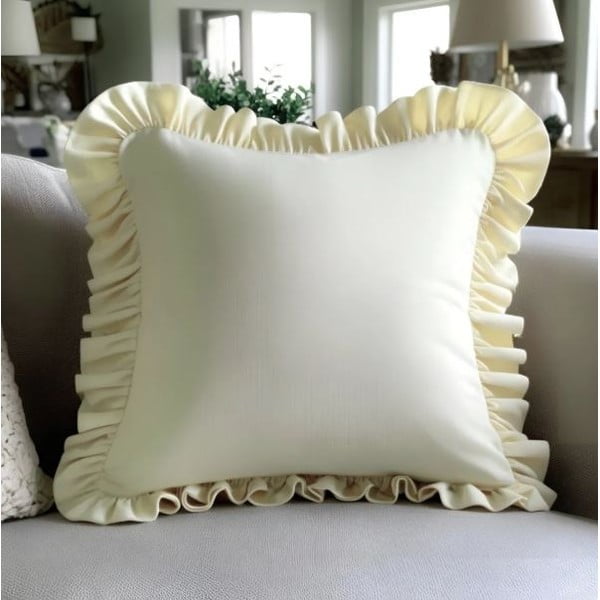 Poszewka na poduszkę z mieszanki bawełny 40x40 cm Ruffled – Mila Home