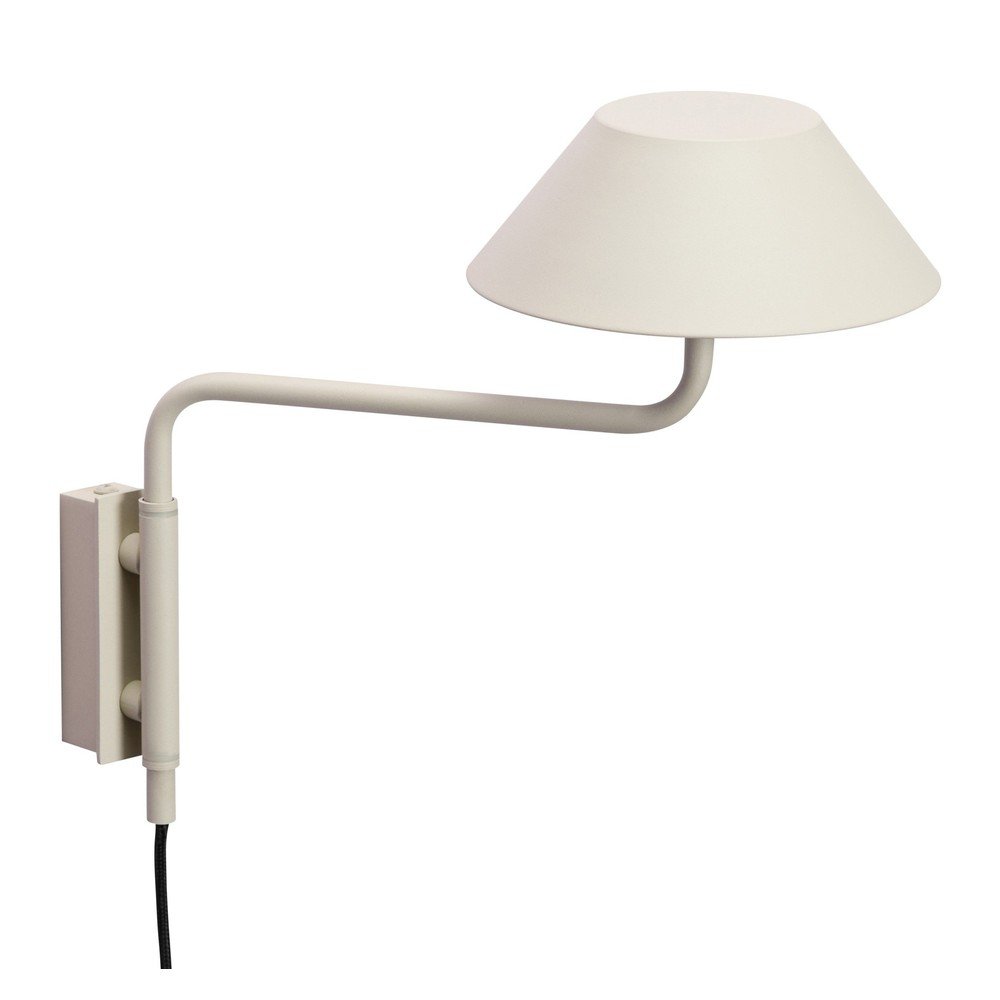 Beżowy metalowy kinkiet LED ze ściemniaczem do kontaktu ø 30 cm Cover – Hübsch