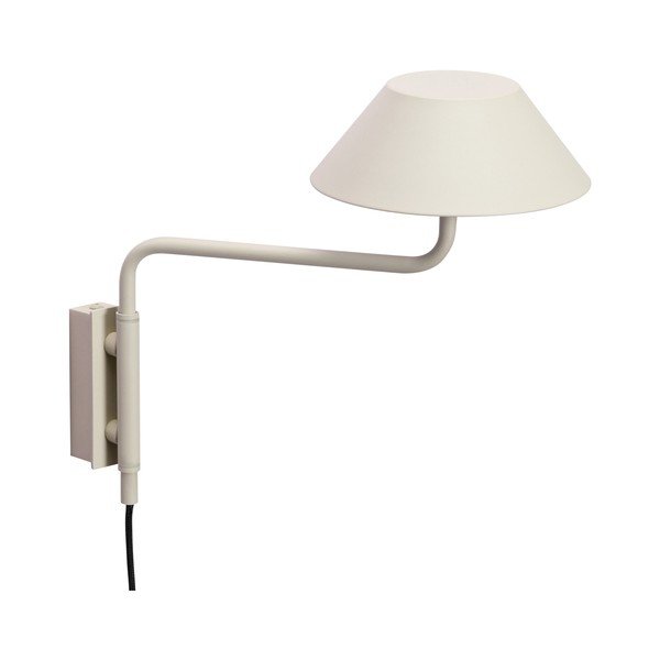Beżowy metalowy kinkiet LED ze ściemniaczem do kontaktu ø 30 cm Cover – Hübsch