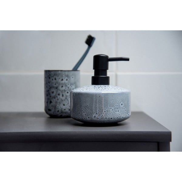 Szary ceramiczny kubek na szczoteczki do zębów Wenko Oviedo-image-3