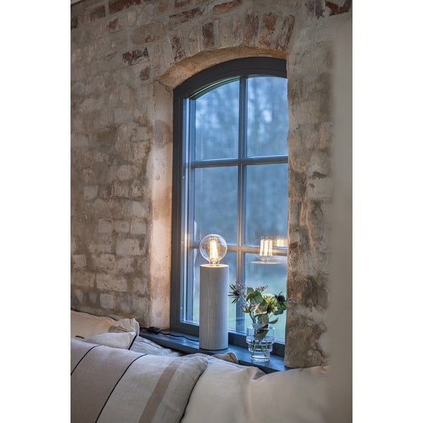 Szara lampa stołowa (wysokość 28 cm) Legna – Markslöjd-image-1