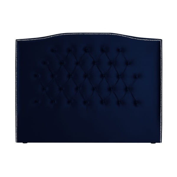 Granatowy zagłówek łóżka Mazzini Sofas Cloves, 140x120 cm