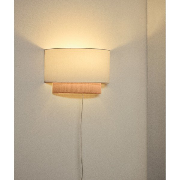 Beżowa lampa dziecięca z tekstylnym kloszem Bianella – Kave Home-image-1