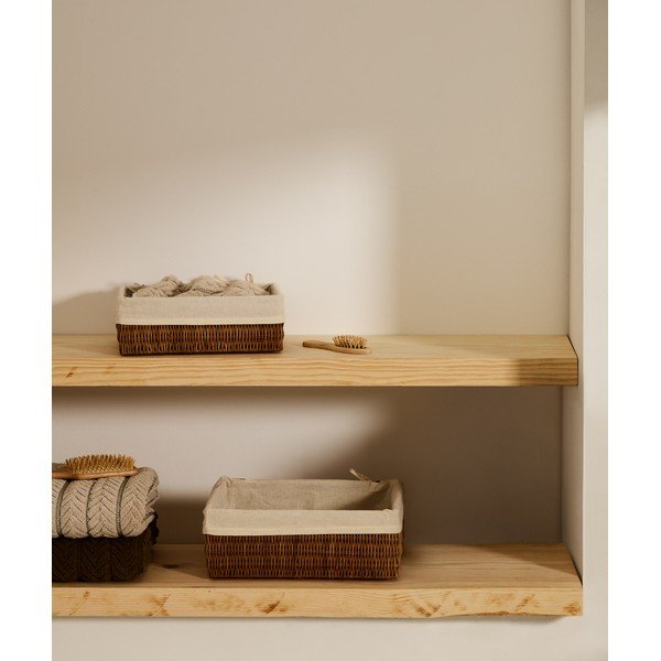 Rattanowe koszyki zestaw 2 szt. 28x20x10 cm Indali – Kave Home-image-1