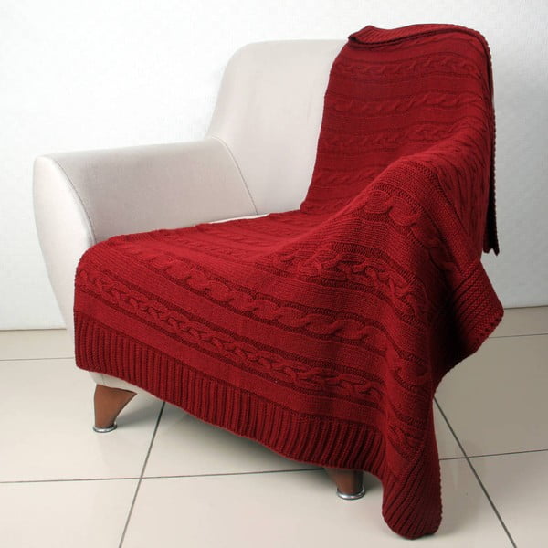 Czerwona narzuta Homemania Decor Marina, 130x170 cm