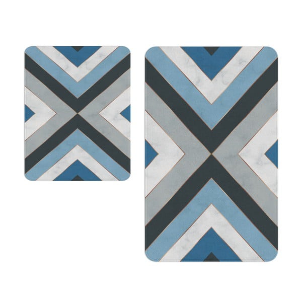 Niebieskie dywaniki łazienkowe zestaw 2 szt.  – Oyo Concept