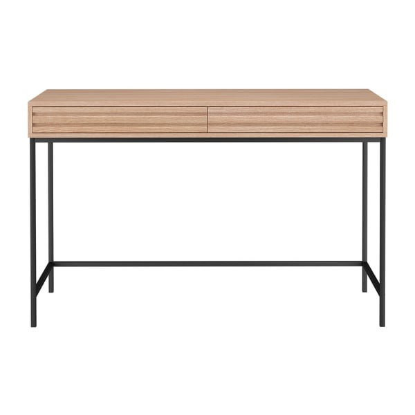 Biurko z blatem w dekorze dębu 50x120 cm Celine – Støraa-image-4