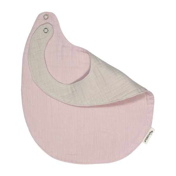 Różowy muślinowy śliniak Kindsgut Oslo-image-4