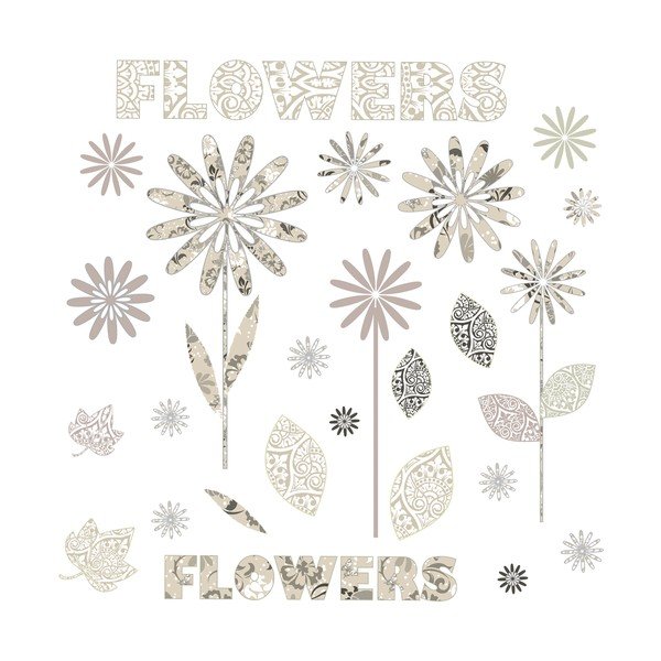 Naklejka na okno Pattern Flowers-image-1