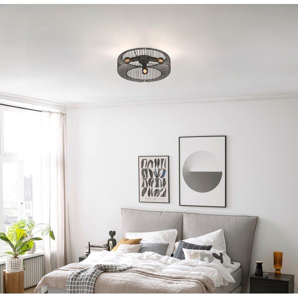 Czarna lampa sufitowa Cage – Fischer & Honsel-image-1