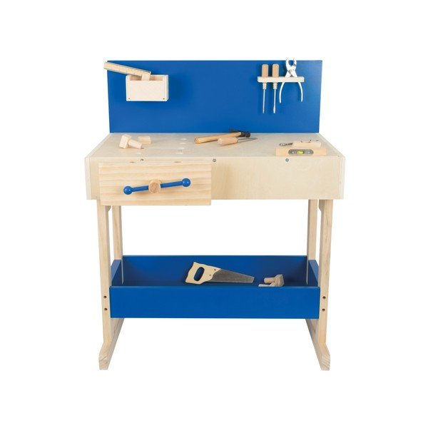 Zestaw dziecięcego drewnianego stołu dla majsterkowicza i narzędzi Legler Workbench-image-4