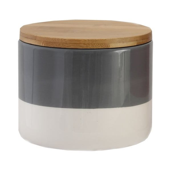 Pojemnik ceramiczny Majken Small Grey/White
