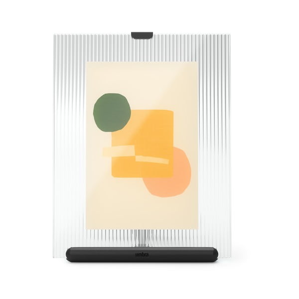 Czarna szklana ramka stojąca 16x20 cm Flute – Umbra