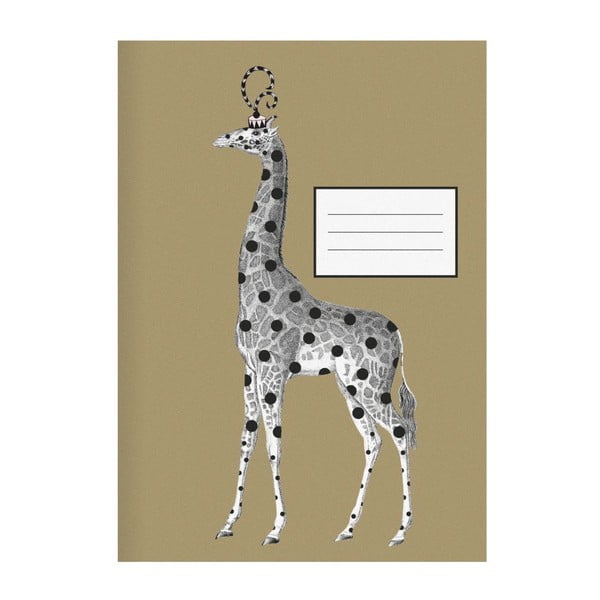 Notatnik Giraffe Gold, A4
