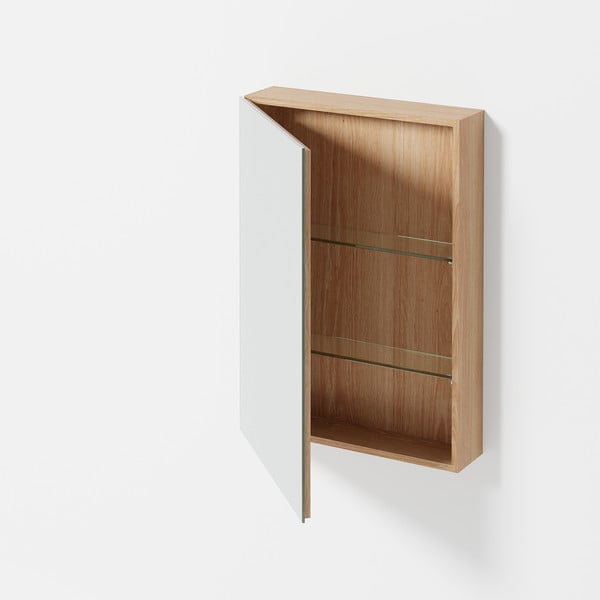 Łazienkowa szafka ścienna z drewna dębowego Wireworks Slimfit-image-1