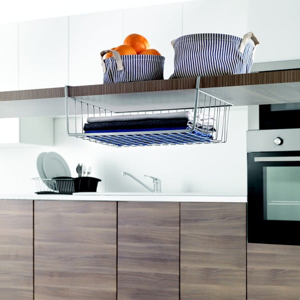 Podwieszany koszyk pod półkę Metaltex Kanguro, dł. 40 cm-image-1