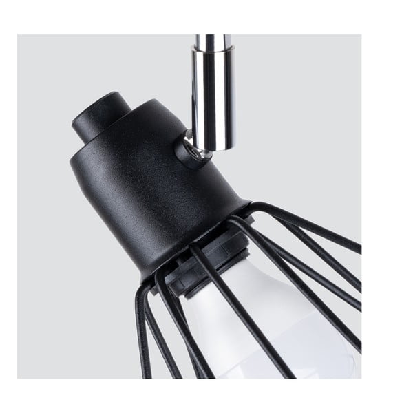 Czarna lampa sufitowa ø 10 cm Varpu – Sollux-image-2