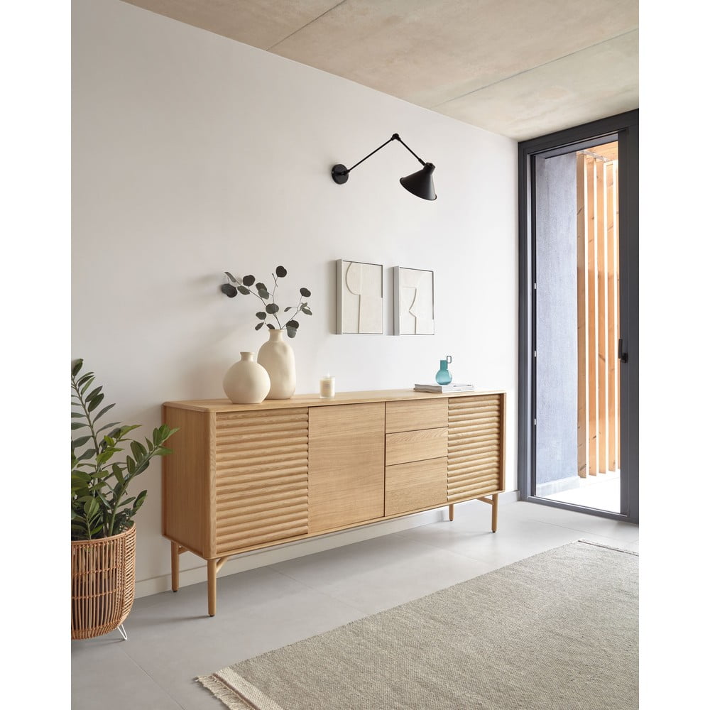 Niska komoda w dekorze dębu 200x86 cm Lenon – Kave Home (zdjęcie 7)
