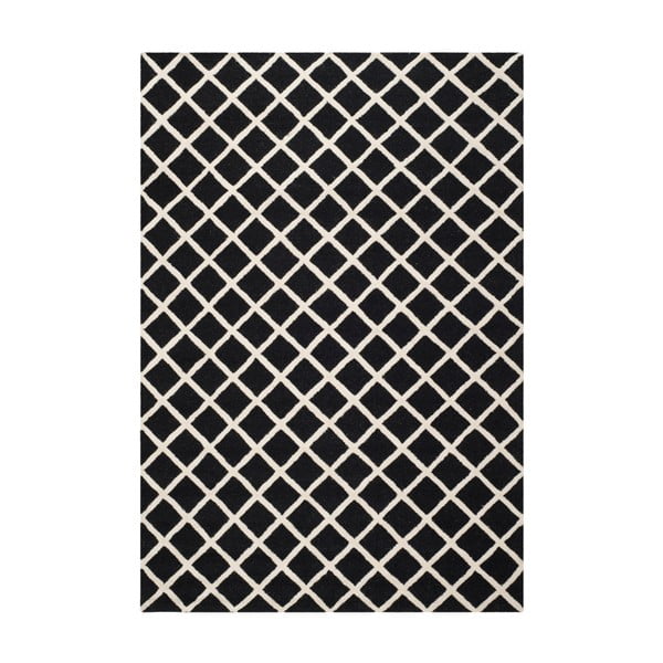Wełniany dywan Safavieh Sophie Black, 274x182 cm