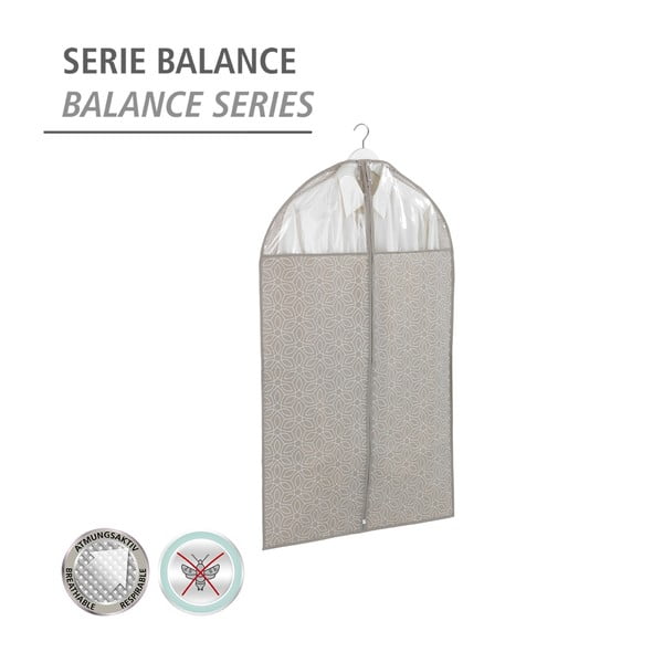Beżowy pokrowiec na ubrania Wenko Balance, 100x60 cm-image-3