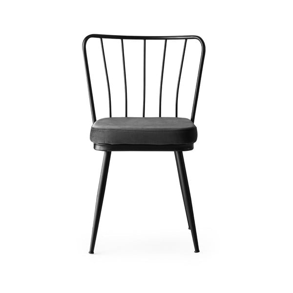 Antracytowe metalowe krzesła zestaw 2 szt. Yildiz – Kalune Design