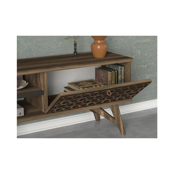 Szafka pod TV w dekorze drewna orzechowego Fina-image-4