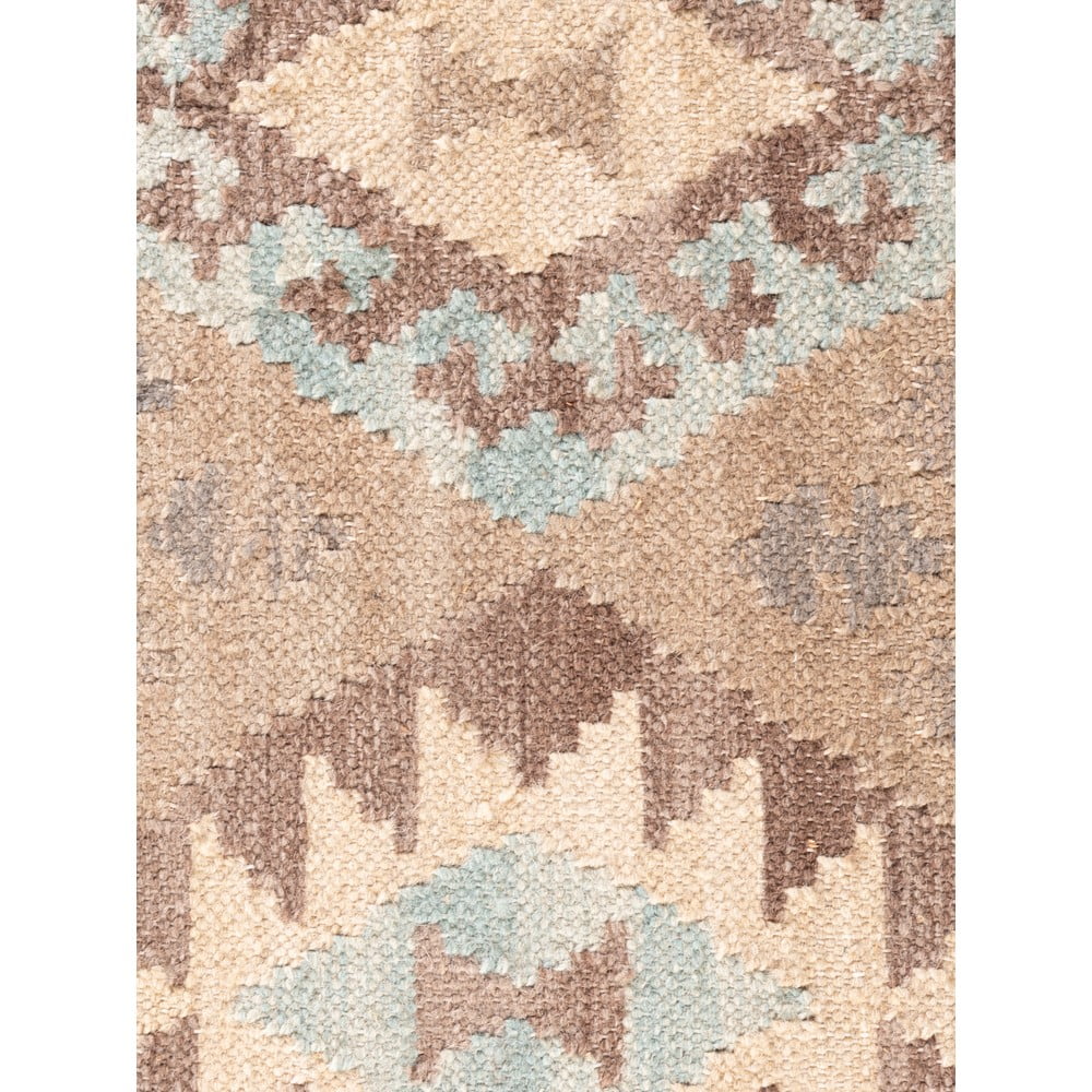 Jasnoniebiesko-beżowy wełniany chodnik dwustronny tkany ręcznie 60x190 cm Kamal Dune – Nouristan (zdjęcie 9)