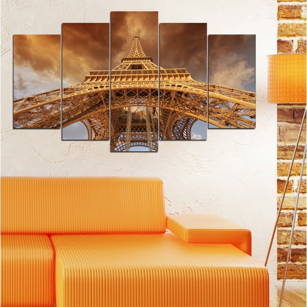 5-częściowy obraz Eiffel