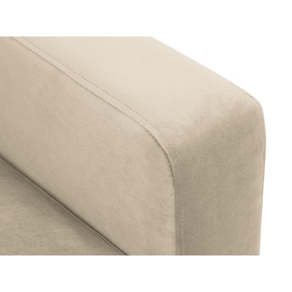 Beżowa aksamitna sofa Kooko Home Harmony, 220 cm-image-4