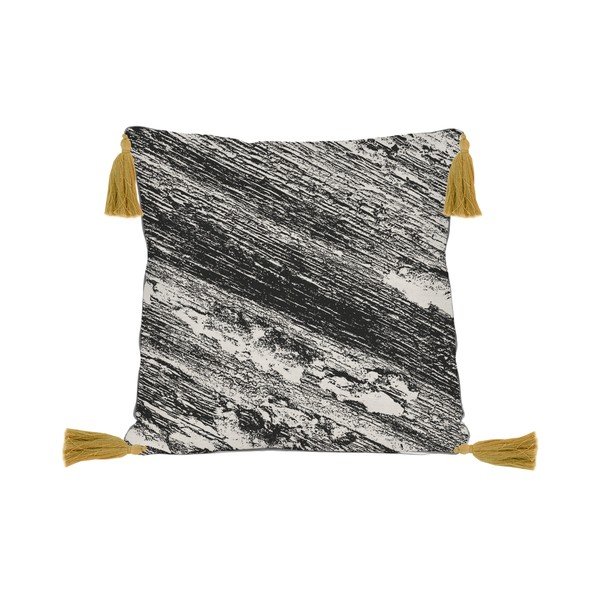 Czarno-beżowa poduszka Madre Selva Hand, 45x45 cm-image-4