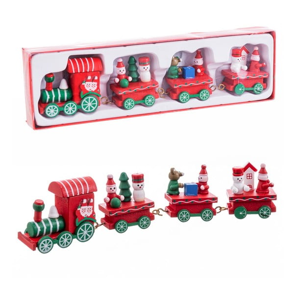 Drewniana figurka świąteczna (wysokość 7,5 cm) Locomotive – Casa Selección-image-1