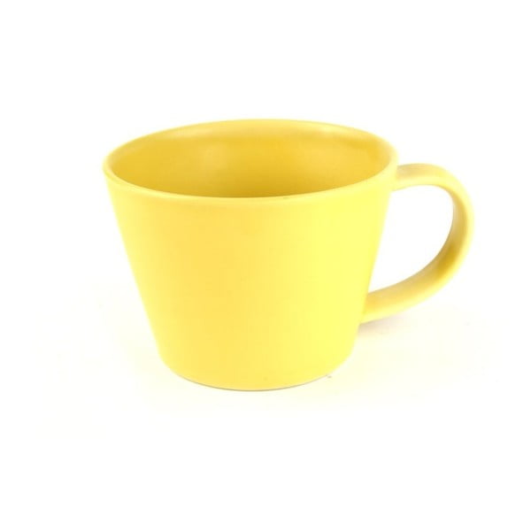 Żółty kubek z ceramiki Made In Japan Basic