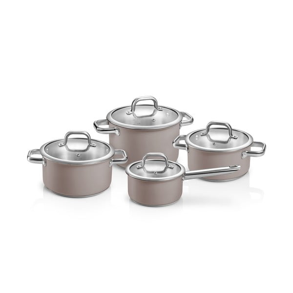 Zestaw garnków ze stali nierdzewnej 8 szt. Delight – Tescoma