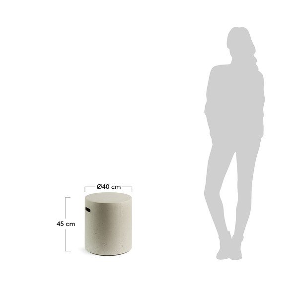 Szary betonowy stolik Kave Home Rhette-image-2