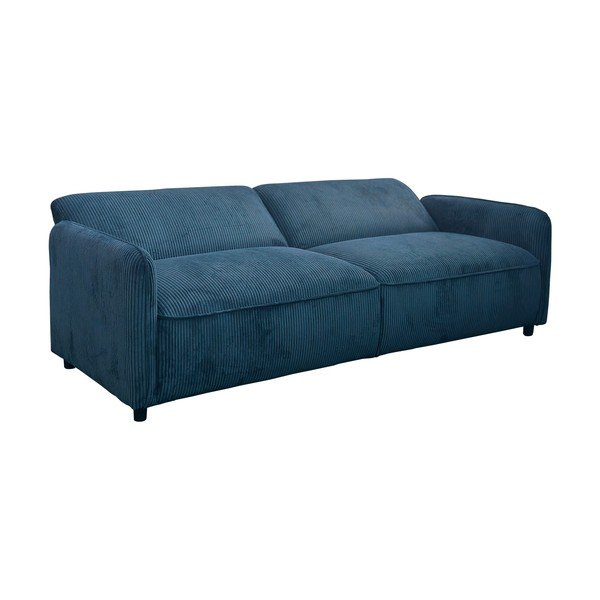 Niebieska sztruksowa częściowo rozkładana/rozkładana sofa 209 cm Alicia – Støraa-image-4