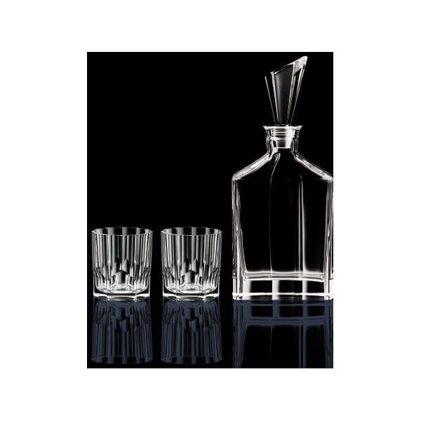 Zestaw karafki i 2 szklanek do whisky ze szkła kryształowego Nachtmann Aspen-image-4