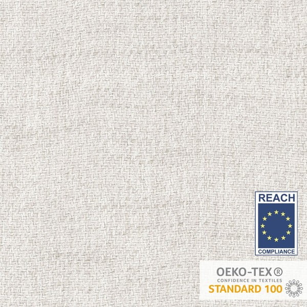 Kremowe tapicerowane łóżko jednoosobowe 90x200 cm Scala – Maison de Rêve-image-1