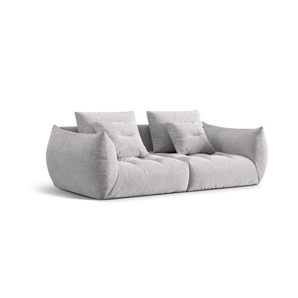 Jasnoszara sofa 232 cm Bloom – Micadoni Home-image-2