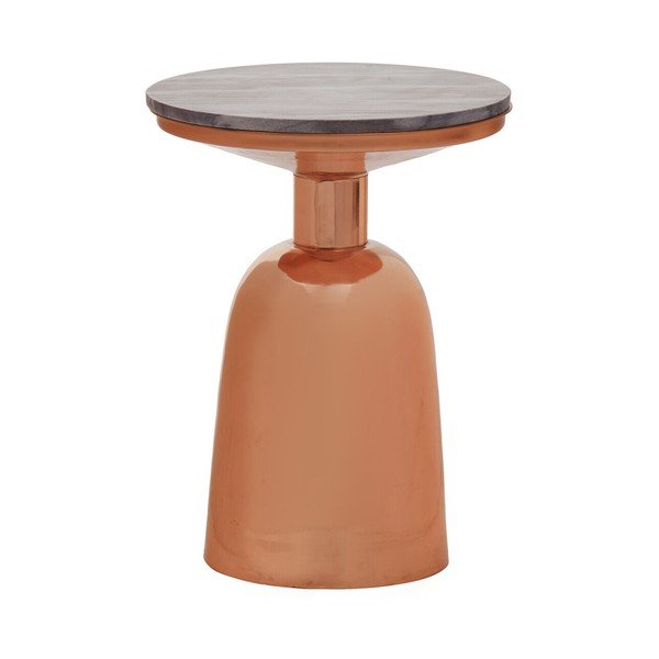 Okrągły stolik z marmurowym blatem ø 48 cm Amira – Premier Housewares-image-4