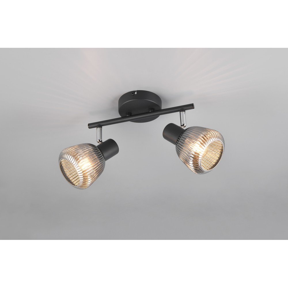 Czarna lampa punktowa ø 10 cm Tarifa – Trio (zdjęcie 3)