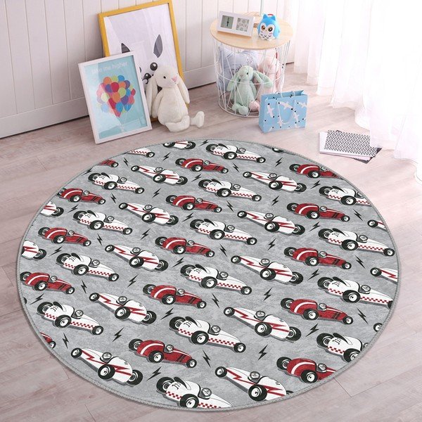 Szary dywan dziecięcy ø 120 cm Comfort – Mila Home-image-2