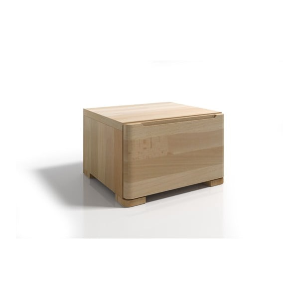 Szafka nocna z drewna bukowego z szufladą SKANDICA Sparta-image-1