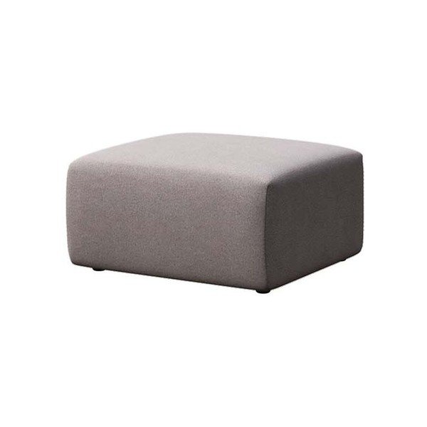 Szary aksamitny podnóżek Villet – Rodier-image-2