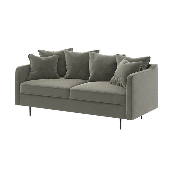 Beżowa aksamitna sofa Ghado Esme, 176 cm-image-3