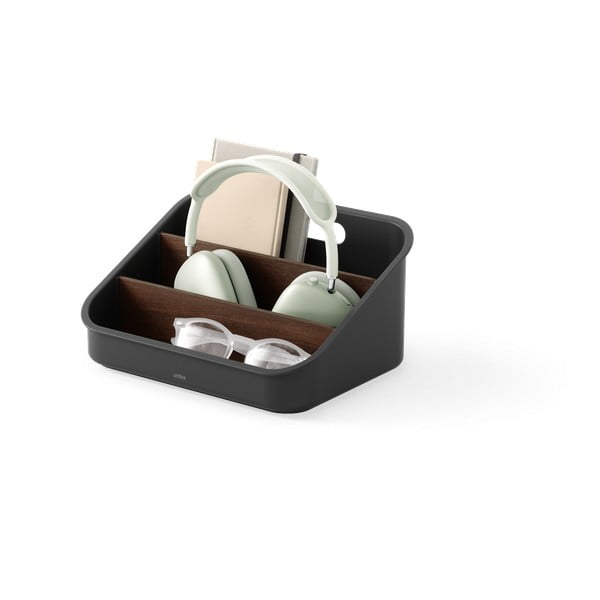 Czarny organizer łazienkowy na kosmetyki z plastiku z recyklingu Bellwood – Umbra-image-3