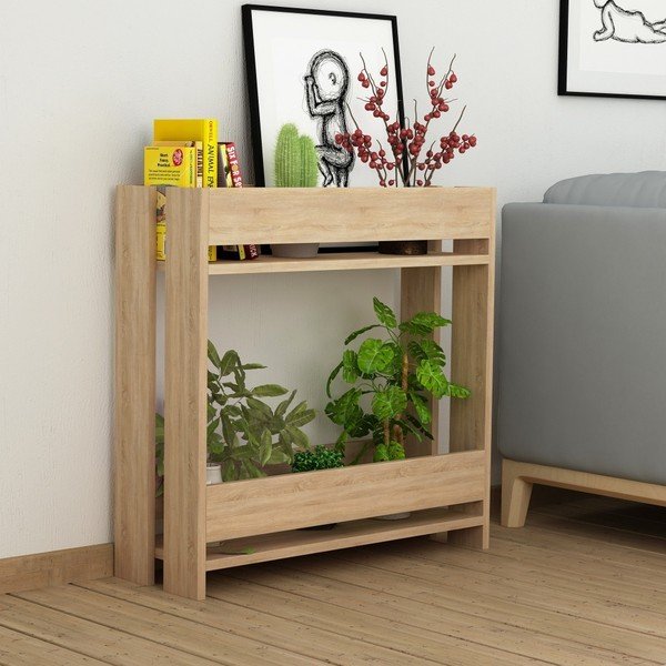 Podręczny stolik w dekorze dębowego drewna Massi Oak-image-1