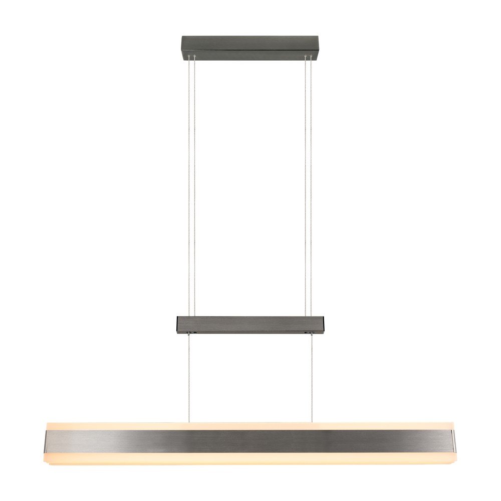 Lampa wisząca LED w kolorze matowego srebra z metalowym kloszem Arcola – Trio